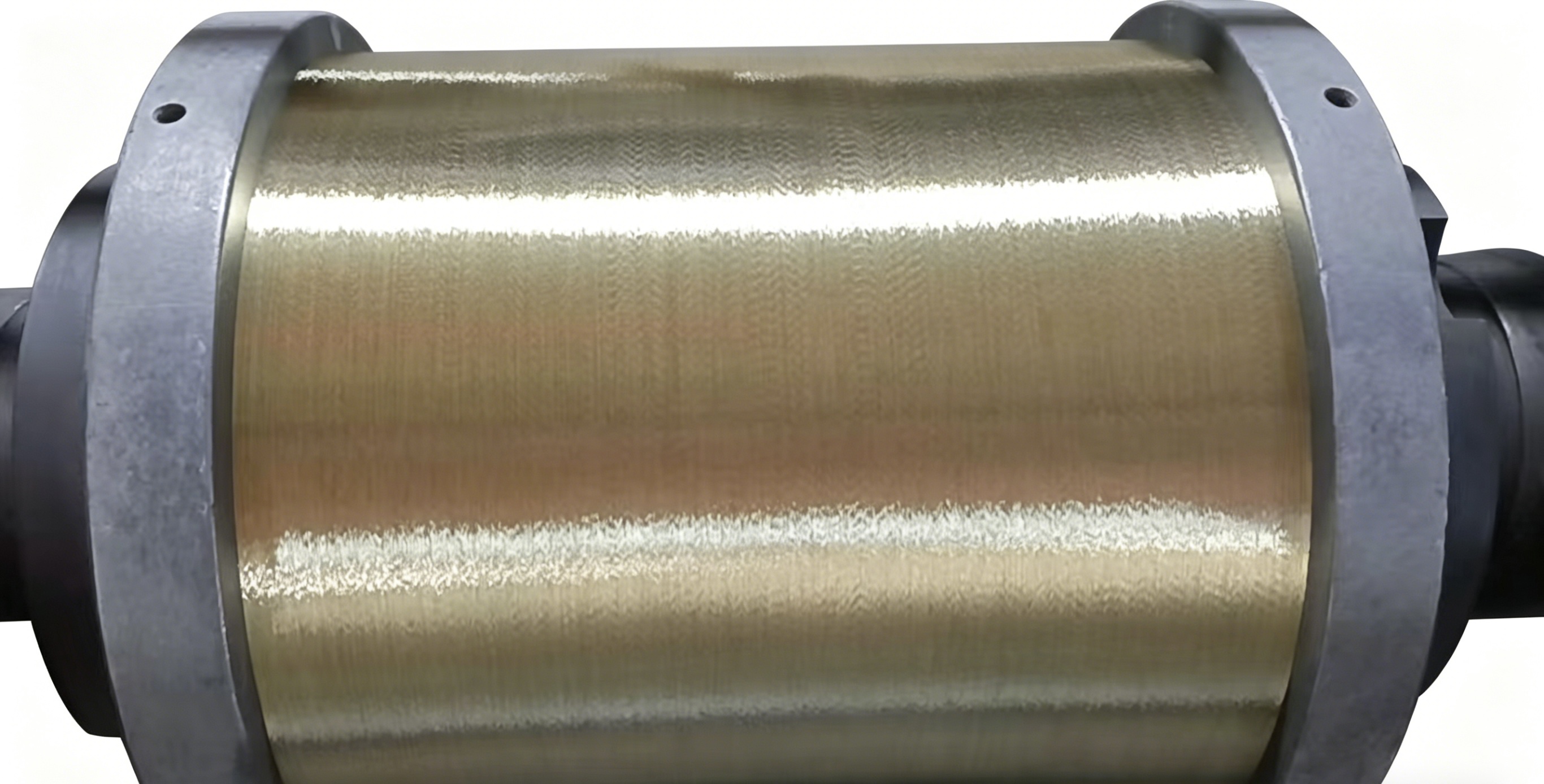 Diamond cutting wire spool on production equipment